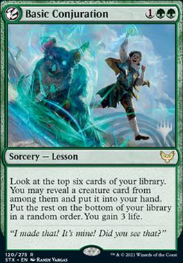 Basic Conjuration (Promo Pack) [Strixhaven: School of Mages Promos] | Gear Gaming Bentonville