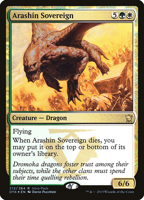 Arashin Sovereign [Unique and Miscellaneous Promos] | Gear Gaming Bentonville