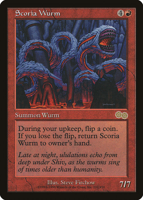 Scoria Wurm [Urza's Saga] | Gear Gaming Bentonville