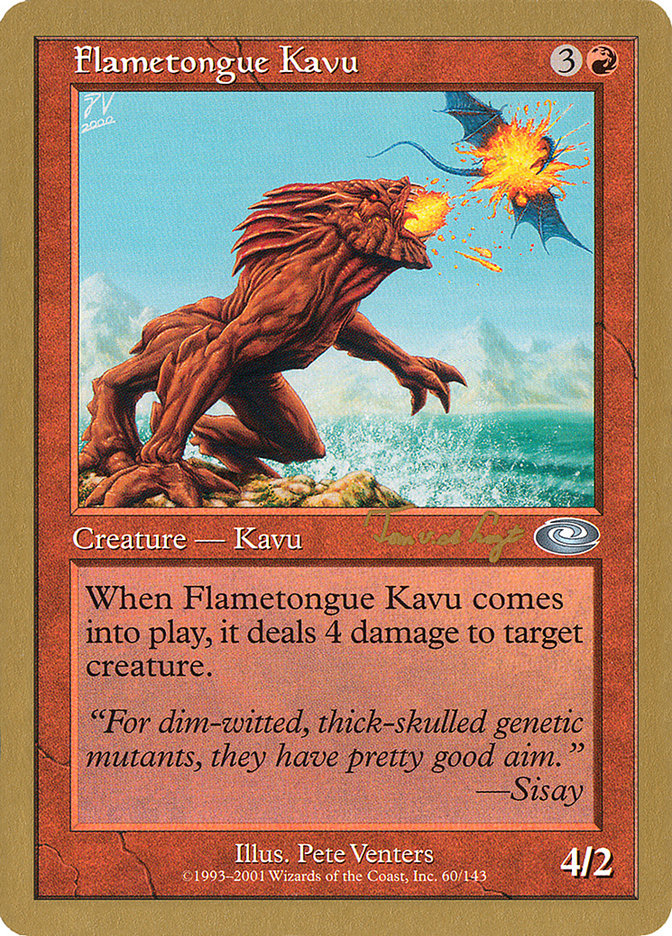 Flametongue Kavu (Tom van de Logt) [World Championship Decks 2001] | Gear Gaming Bentonville