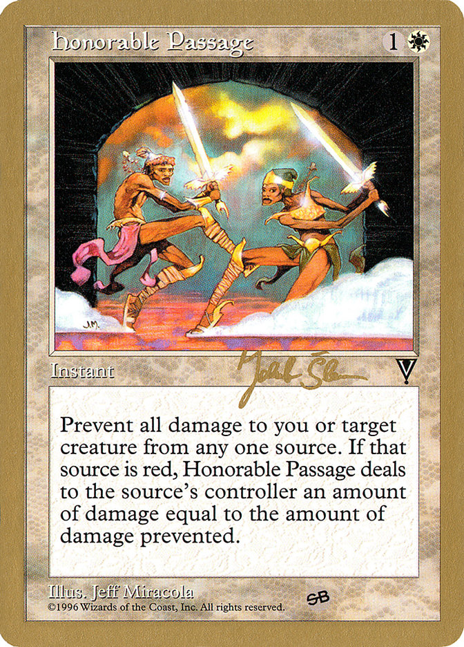 Honorable Passage (Jakub Slemr) (SB) [World Championship Decks 1997] | Gear Gaming Bentonville