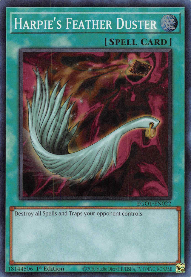 Harpie's Feather Duster [EGO1-EN022] Super Rare | Gear Gaming Bentonville