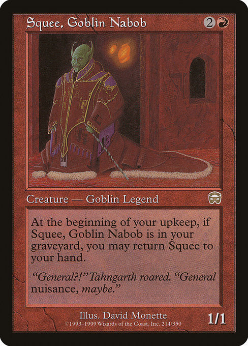 Squee, Goblin Nabob [Mercadian Masques] | Gear Gaming Bentonville