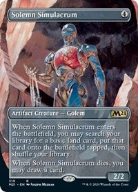 Solemn Simulacrum (Alternate Art) [Core Set 2021] | Gear Gaming Bentonville