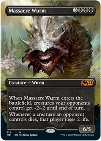 Massacre Wurm (Alternate Art) [Core Set 2021] | Gear Gaming Bentonville