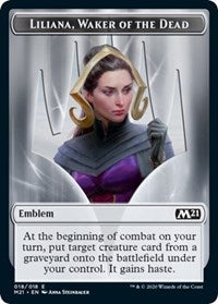 Emblem - Liliana, Waker of the Dead [Core Set 2021] | Gear Gaming Bentonville