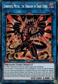 Darkness Metal, the Dragon of Dark Steel [BLAR-EN047] Secret Rare | Gear Gaming Bentonville