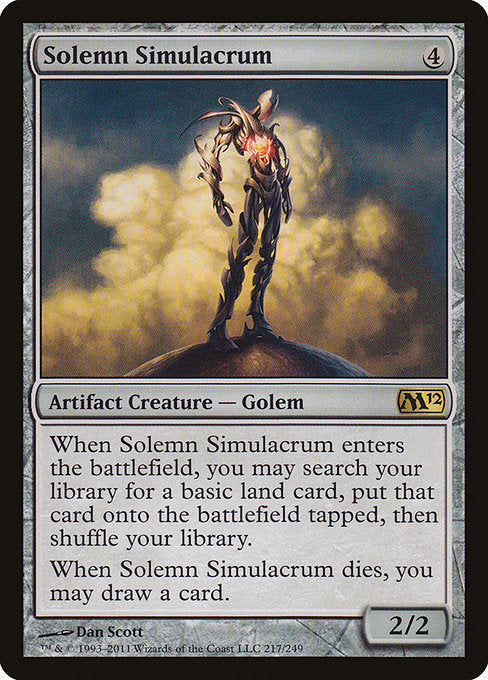 Solemn Simulacrum [Magic 2012 (M12)] | Gear Gaming Bentonville