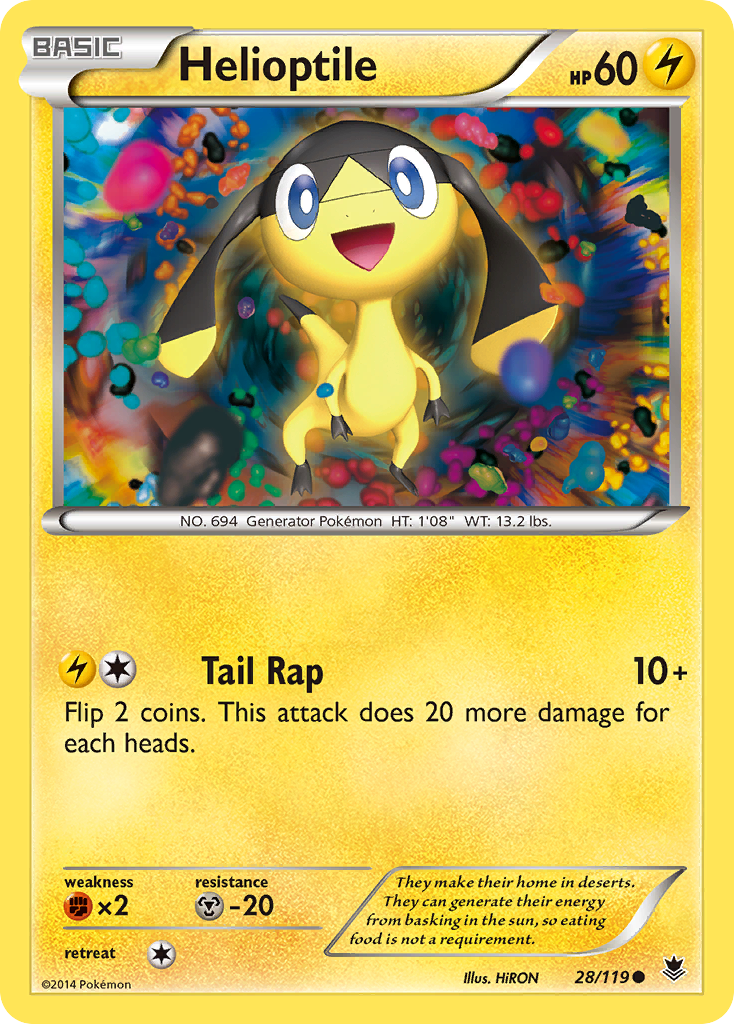 Helioptile (28/119) [XY: Phantom Forces] | Gear Gaming Bentonville