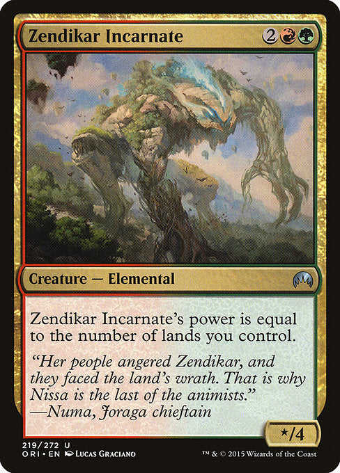 Zendikar Incarnate [Magic Origins] | Gear Gaming Bentonville