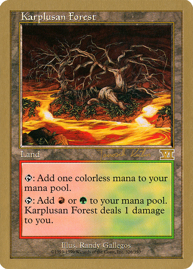 Karplusan Forest (Janosch Kuhn) [World Championship Decks 2000] | Gear Gaming Bentonville