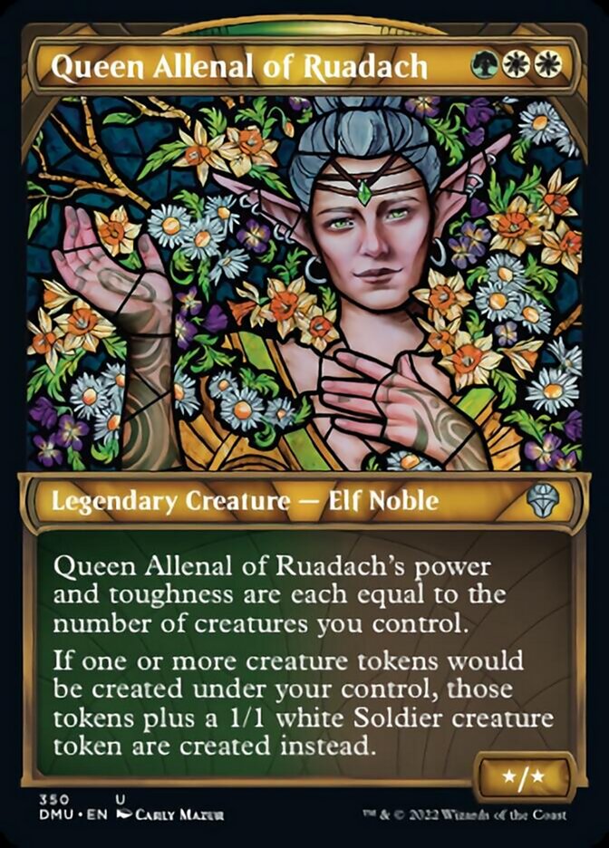 Queen Allenal of Ruadach (Showcase Textured) [Dominaria United] | Gear Gaming Bentonville