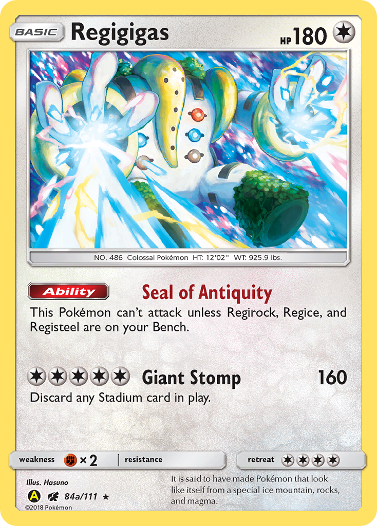 Regigigas (84a/111) (Alternate Art Promo) [Sun & Moon: Crimson Invasion] | Gear Gaming Bentonville