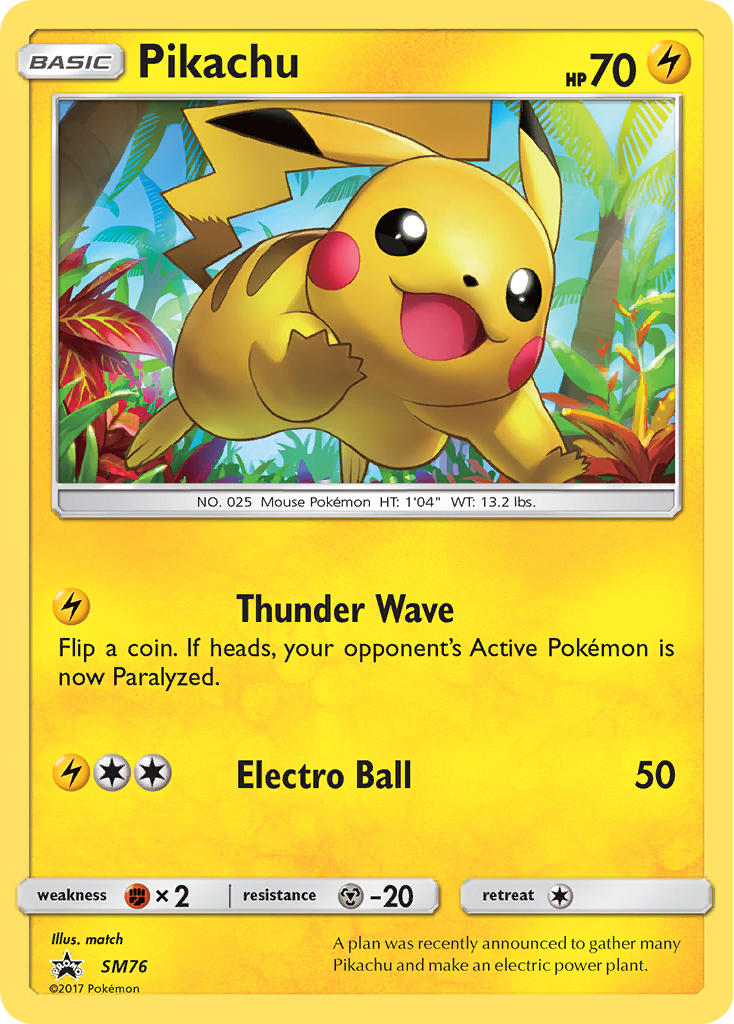 Pikachu (SM76) [Sun & Moon: Black Star Promos] | Gear Gaming Bentonville