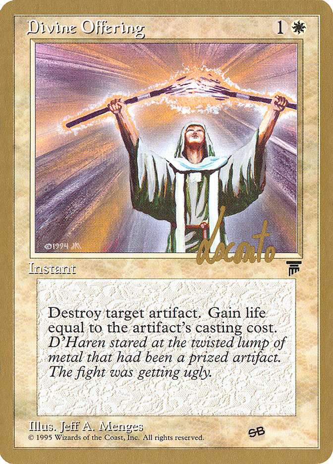 Divine Offering (Michael Loconto) (SB) [Pro Tour Collector Set] | Gear Gaming Bentonville