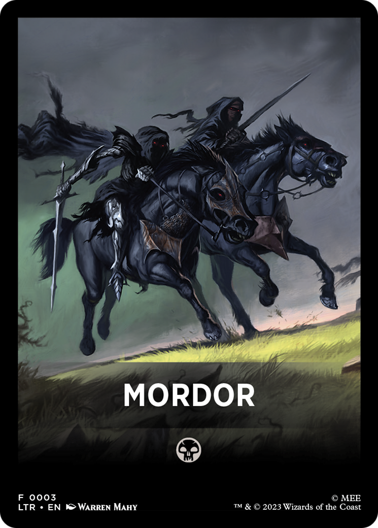 Mordor Theme Card [The Lord of the Rings: Tales of Middle-Earth Tokens] | Gear Gaming Bentonville