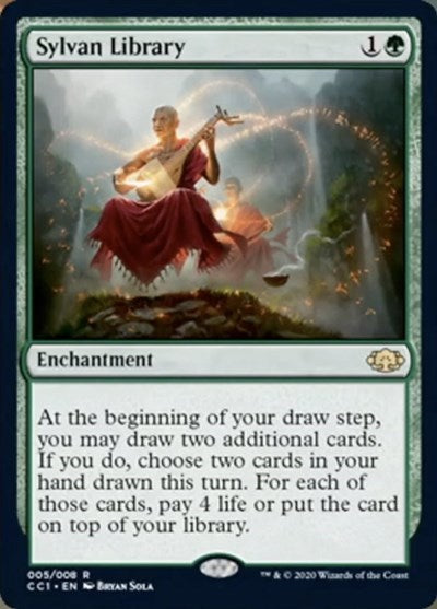 Sylvan Library [Commander Collection: Green] | Gear Gaming Bentonville