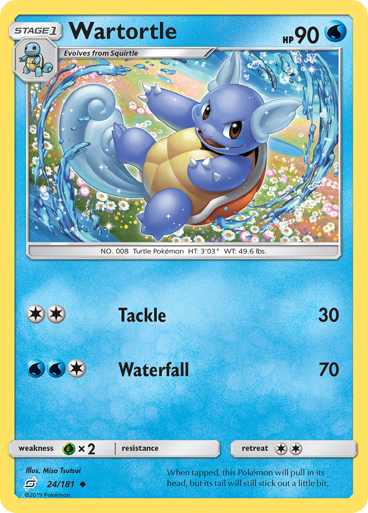 Wartortle (24/181) [Sun & Moon: Team Up] | Gear Gaming Bentonville