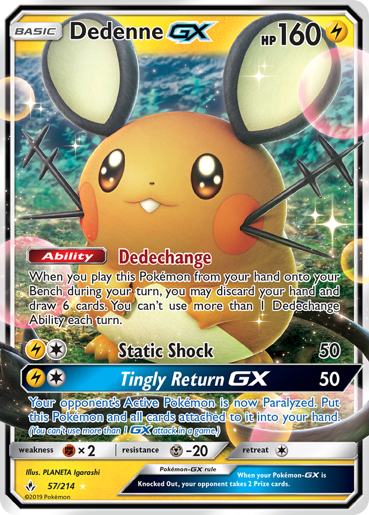 Dedenne GX (57/214) [Sun & Moon: Unbroken Bonds] | Gear Gaming Bentonville