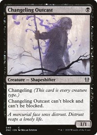 Changeling Outcast [Zendikar Rising Commander] | Gear Gaming Bentonville