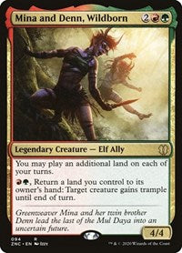 Mina and Denn, Wildborn [Zendikar Rising Commander] | Gear Gaming Bentonville