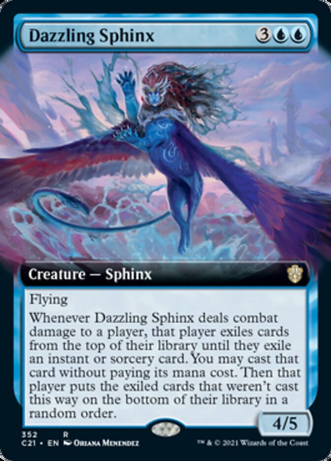 Dazzling Sphinx (Extended) [Commander 2021] | Gear Gaming Bentonville