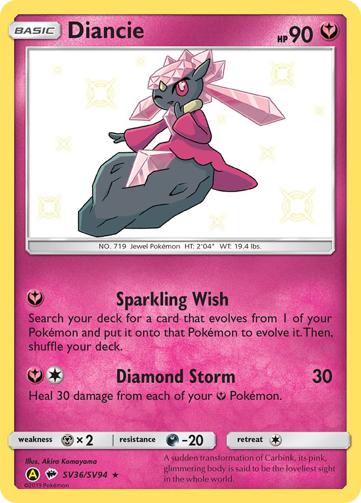 Diancie (SV36/SV94) [Sun & Moon: Hidden Fates - Shiny Vault] | Gear Gaming Bentonville