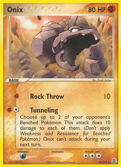 Onix (42/112) [EX: FireRed & LeafGreen] | Gear Gaming Bentonville