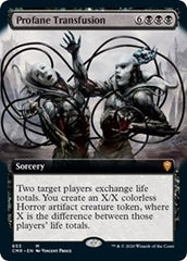 Profane Transfusion (Extended Art) [Commander Legends] | Gear Gaming Bentonville