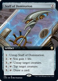 Staff of Domination (Extended Art) [Commander Legends] | Gear Gaming Bentonville