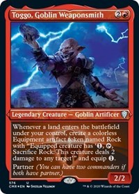 Toggo, Goblin Weaponsmith (Foil Etched) [Commander Legends] | Gear Gaming Bentonville