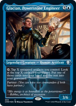 Glacian, Powerstone Engineer (Foil Etched) [Commander Legends] | Gear Gaming Bentonville