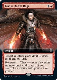 Temur Battle Rage (Extended Art) [Commander Legends] | Gear Gaming Bentonville