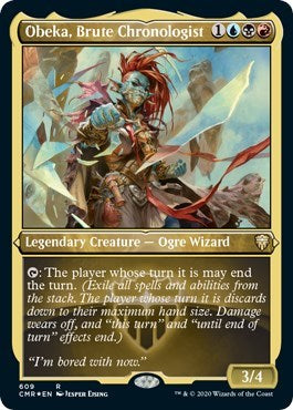 Obeka, Brute Chronologist (Foil Etched) [Commander Legends] | Gear Gaming Bentonville