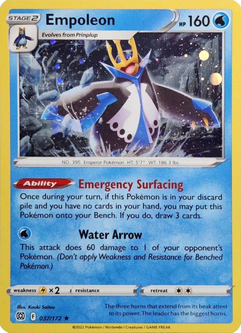 Empoleon (037/172) (Cosmos Holo) [Sword & Shield: Brilliant Stars] | Gear Gaming Bentonville