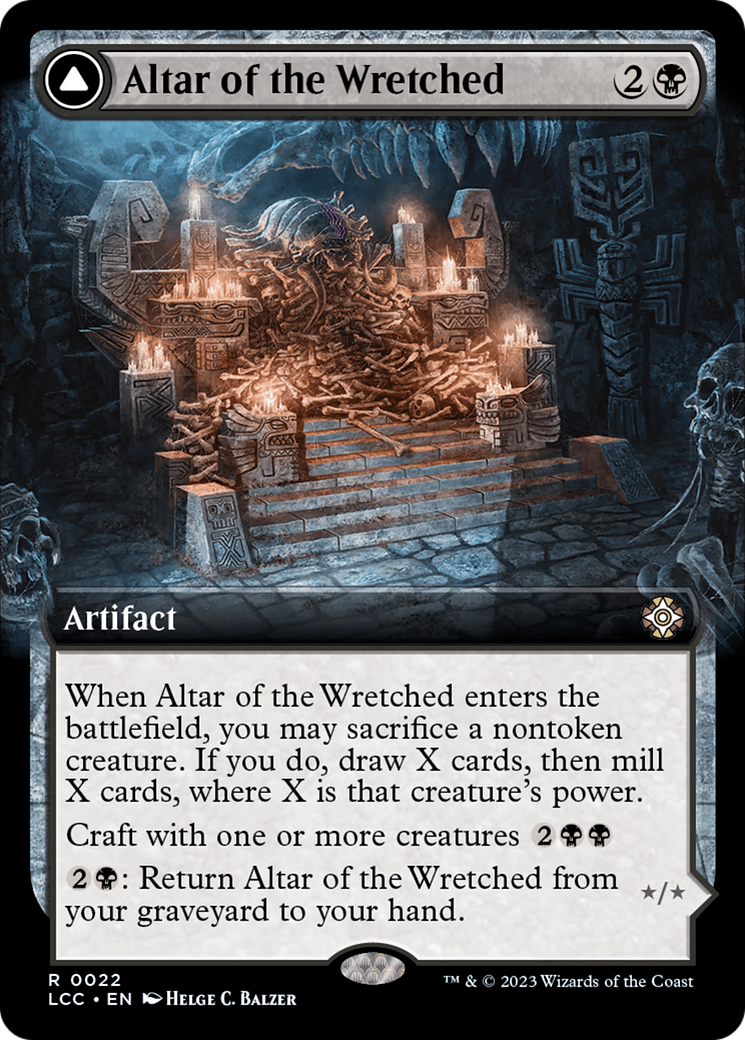 Altar of the Wretched // Wretched Bonemass (Extended Art) [The Lost Caverns of Ixalan Commander] | Gear Gaming Bentonville