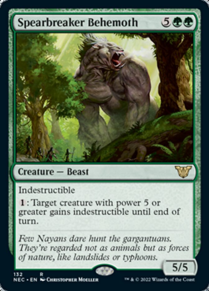 Spearbreaker Behemoth [Kamigawa: Neon Dynasty Commander] | Gear Gaming Bentonville