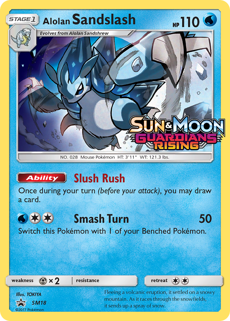 Alolan Sandslash (SM18) (Prerelease Promo) [Sun & Moon: Black Star Promos] | Gear Gaming Bentonville