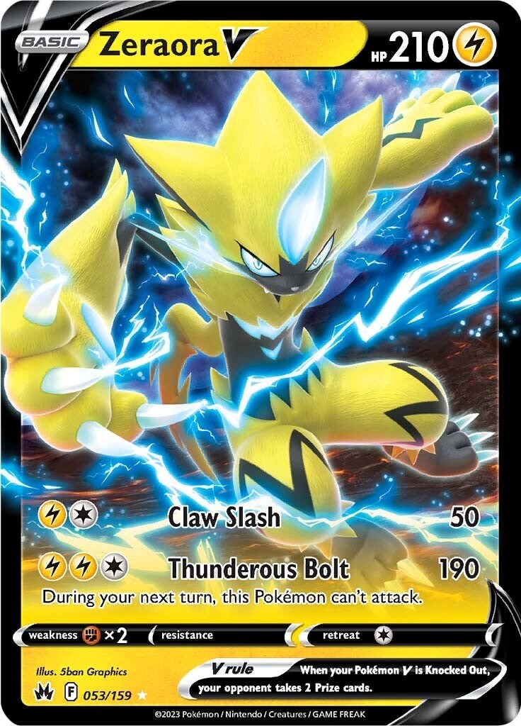 Zeraora V (053/159) [Sword & Shield: Crown Zenith] | Gear Gaming Bentonville