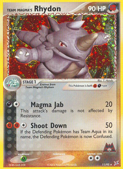 Team Magma's Rhydon (11/95) [EX: Team Magma vs Team Aqua] | Gear Gaming Bentonville