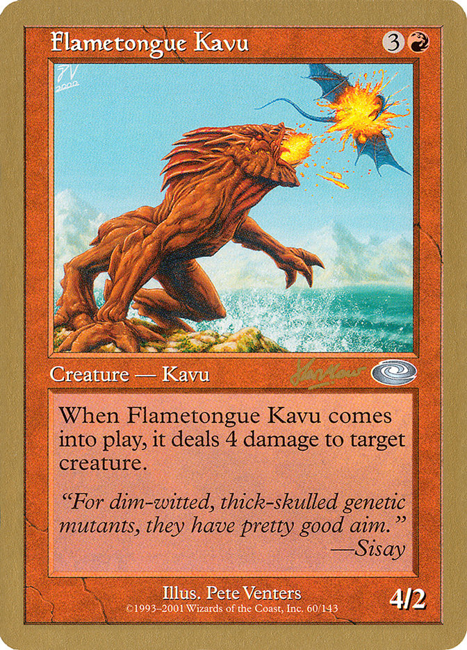 Flametongue Kavu (Sim Han How) [World Championship Decks 2002] | Gear Gaming Bentonville