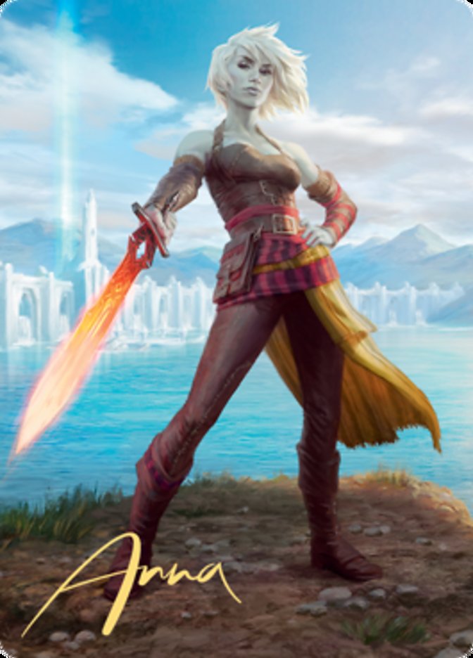 Nahiri, Heir of the Ancients 1 Art Card (Gold-Stamped Signature) [Zendikar Rising Art Series] | Gear Gaming Bentonville