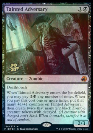 Tainted Adversary [Innistrad: Midnight Hunt Prerelease Promos] | Gear Gaming Bentonville