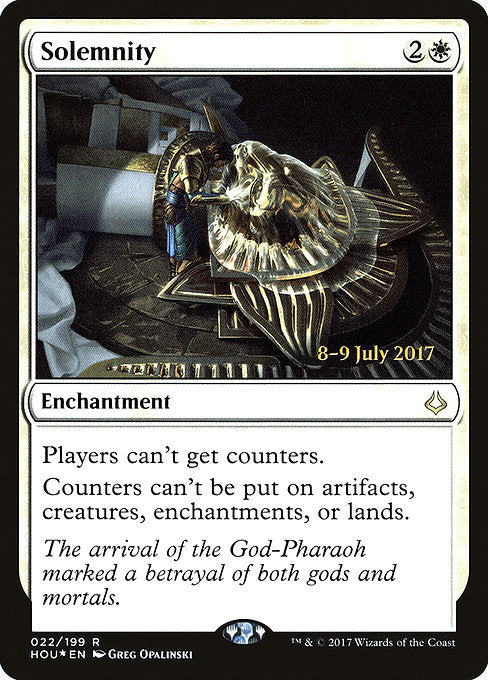 Solemnity [Prerelease Cards] | Gear Gaming Bentonville