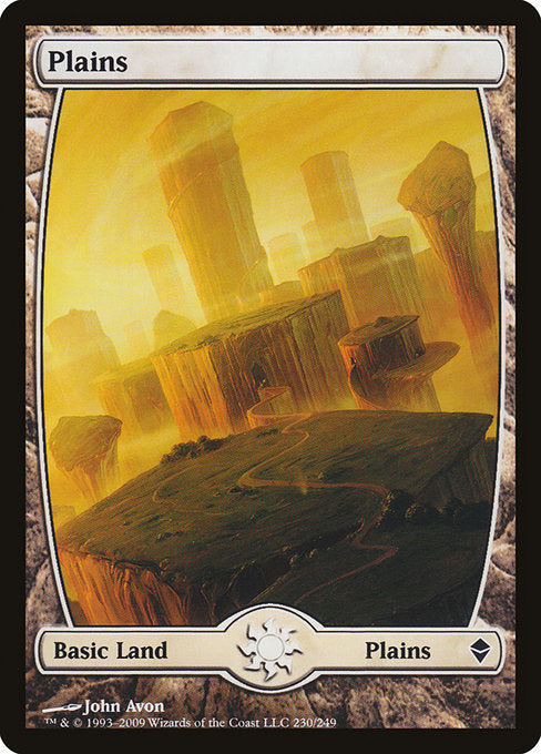 Plains (230) - Full Art [Zendikar] | Gear Gaming Bentonville