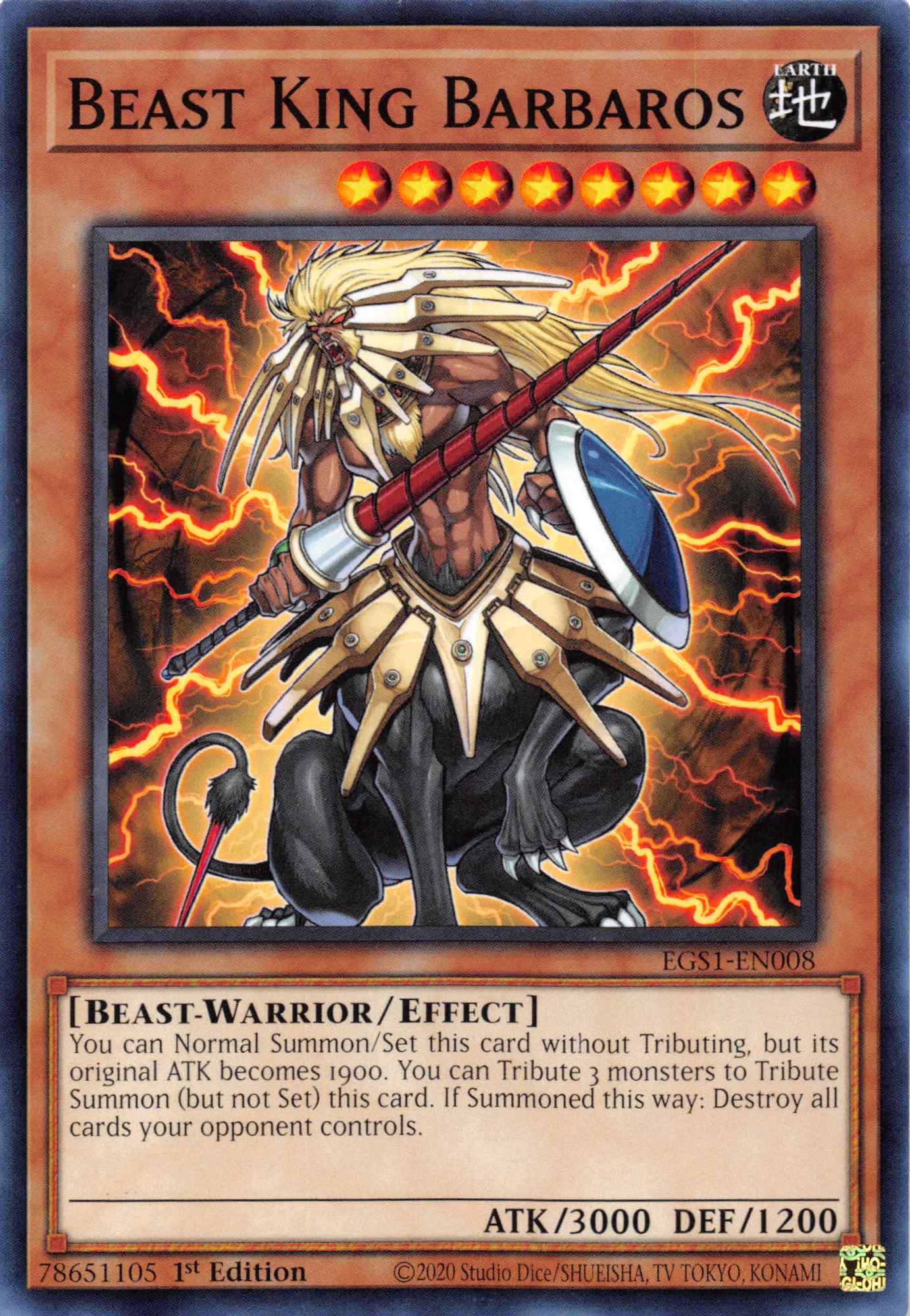 Beast King Barbaros [EGS1-EN008] Common | Gear Gaming Bentonville