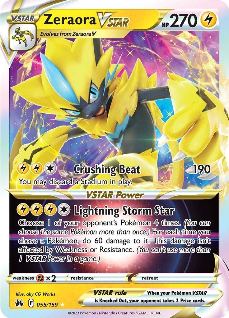 Zeraora VSTAR (055/159) [Sword & Shield: Crown Zenith] | Gear Gaming Bentonville