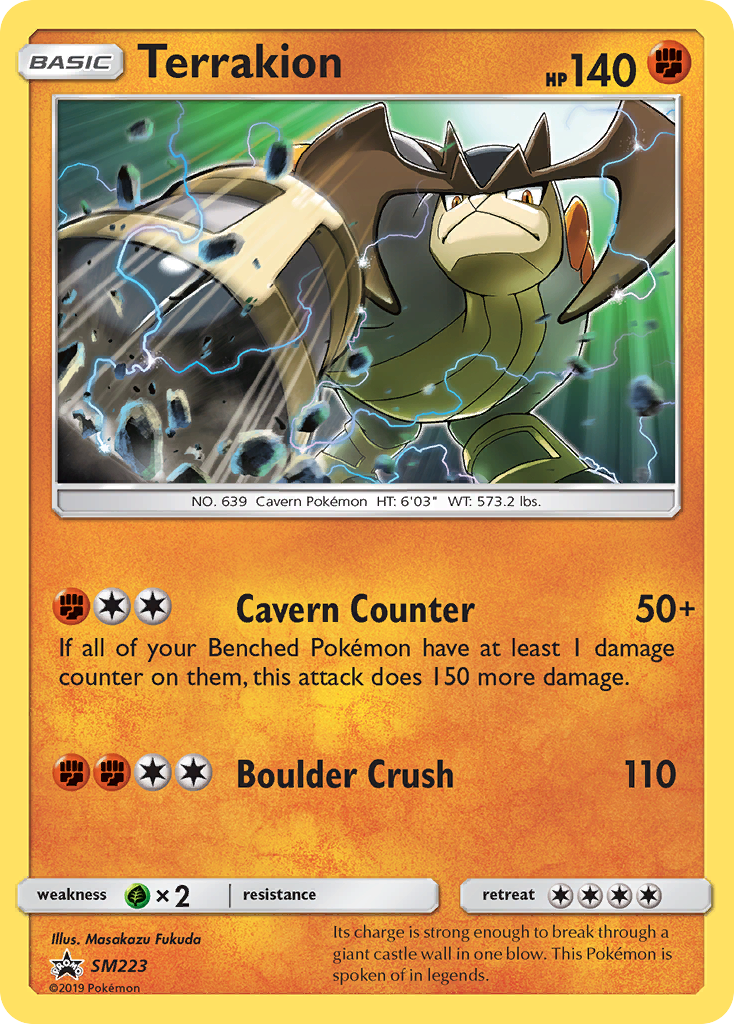 Terrakion (SM223) [Sun & Moon: Black Star Promos] | Gear Gaming Bentonville