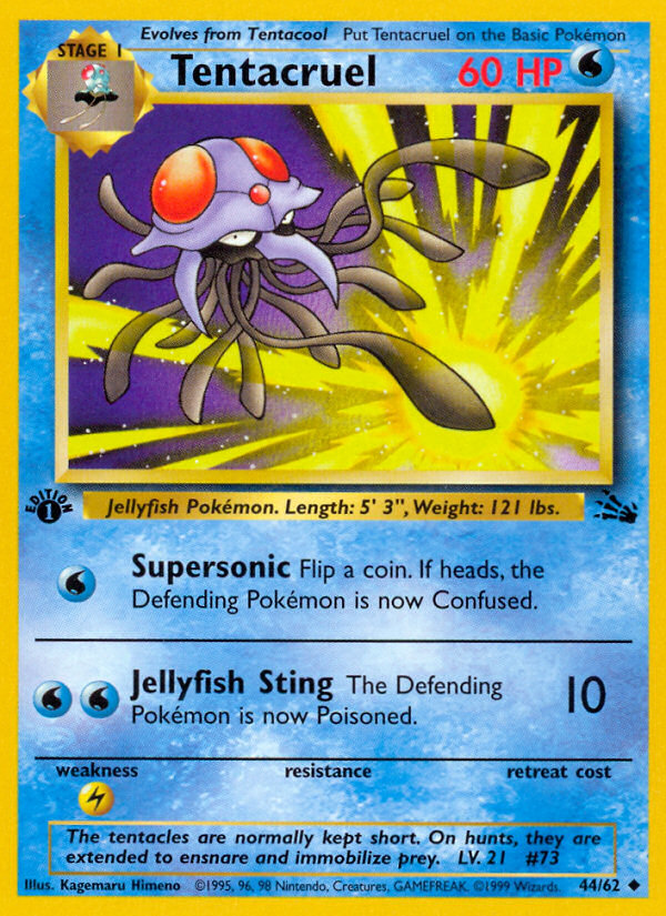 Tentacruel (44/62) [Fossil 1st Edition] | Gear Gaming Bentonville