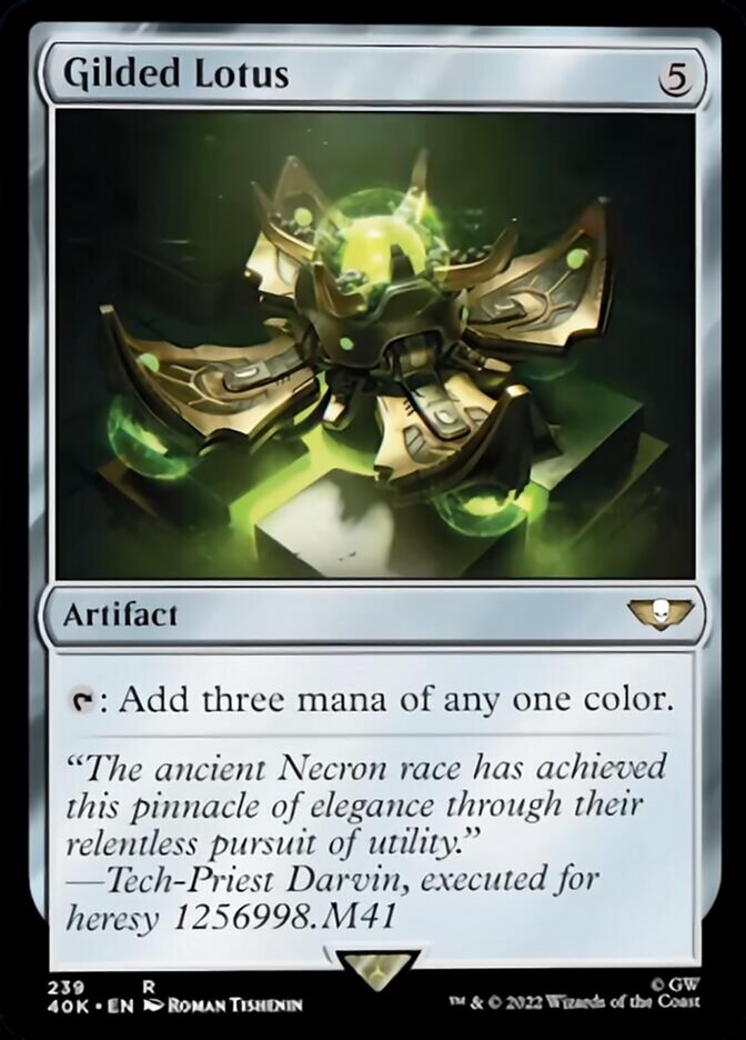 Gilded Lotus (Surge Foil) [Universes Beyond: Warhammer 40,000] | Gear Gaming Bentonville